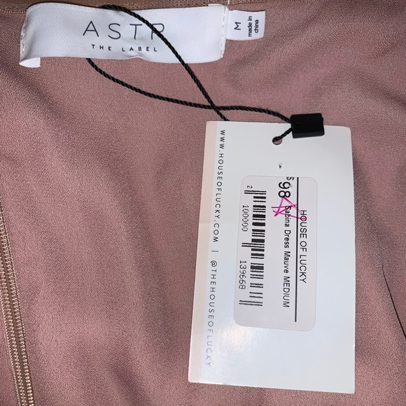 ASTR The Label Sabina Dress In Mauve- NWT! - Picture 8 of 16